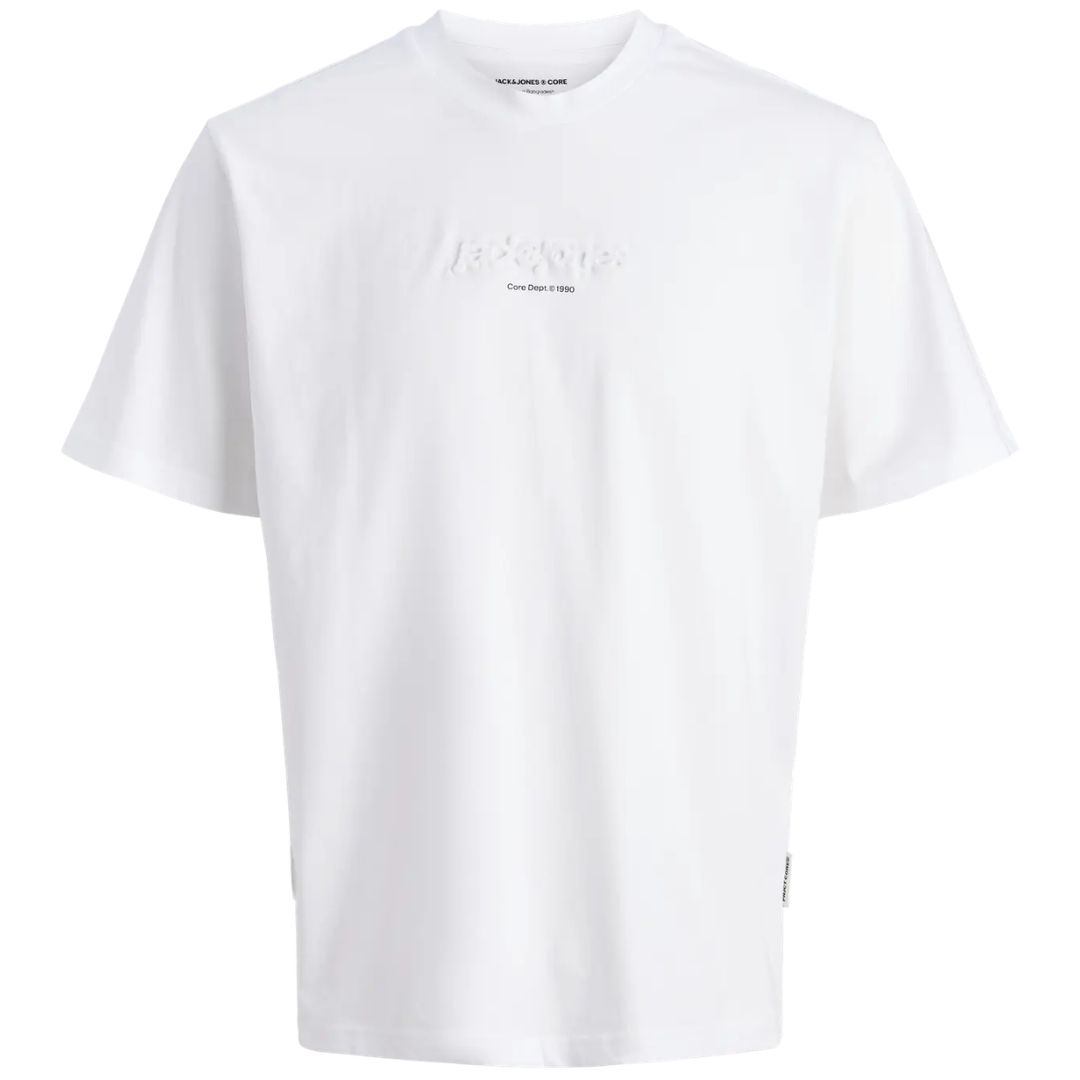 J&J Bela Muška Majica JCOFLARE EMB LOGO